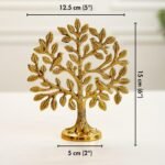 BEHOMA 100% Pure Brass (6 inch) Kalpvriksh Tree with Birds | Good Luck Gift - Image 2