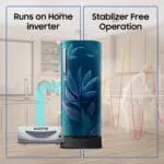 Samsung 183 L, 4 Star, Digital Inverter, Direct-Cool Single Door Refrigerator (RR20H28249U/NL, Paradise Bloom Blue, Base Stand Drawer, Single Touch Defrost, 2026 Model) - Image 9