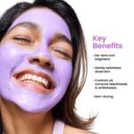 Foxtale Skin Radiance Detan Face Mask for Instant Tan Removal|Lactic Acid & Kaolin Clay|Brightening & Glowing|Removes Blackheads, Whiteheads & Dullness | All Skin Types|Men & Women, 12g - Image 2
