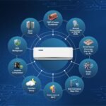Blue Star 1 Ton 5 Star,New Star rated,Smart Inverter Split AC (Copper, Convertible 5 in 1 Cooling, DigiQ Hepta Sensor, Blue Fins, Self Diagnosis, IA512ZXUS, White) - Image 10