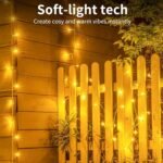 Homesake® 36 Feet Long 40 LED Power Pixel Serial String light Fairy Lights, Plug Sourced, Home & Outdoor light for christmas tree light corner Home, ornament setup festive decor (Pack of 1 Warm White) - Image 5