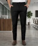 Mehrang Men's Stretchable Stretchable Formal Pant Trousers | Stylish Slim Fit Men's Wear Trousers for Office or Party | Polycotton Knitted Fabric - Image 4