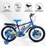 CAPENT BMX 20T Cycle for Kids Girls with Balance Wheel & Back Carrier | Rigid Fork | Frame 12.5 Inch | Ideal for 6 to 9 Years Girls Kids Bike (Blue) - Image 4