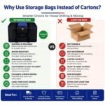 Storite 2 Pack Moisture Proof Nylon Large Underbed Storage Bag For Clothes - Image 3