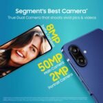 Samsung Galaxy F70e 5G (Spotlight Blue, 128 GB) (6 GB RAM) | 6000 mAh Battery | Dimensity 6300 | Octa Core Processor | 6.74" PLS LCD Display | - Image 8