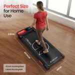 Sparnod Fitness STH-3001 Walking Pad for Home Use, 2.5 HP Motor 1–6 km/h Speed, Manual Incline 2 Levels, LED Display for Time, Distance, Speed & Calories, Compact Treadmill, 90kg Max Weight - Image 6
