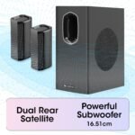 Zebronics 400 Watts Soundbar, 5.1 CH, Dual Rear Satellites, Triple Driver Soundbar, 6.5" Subwoofer,Bluetooth,TV (ARC),Optical,USB, AUX,LED Display,Wall Mountable(Juke Bar 7400 Pro) - Image 6