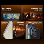 Lava Bold N2 Lite (Kolar Gold, 3 GB RAM, 64 GB Storage) | 6.75" HD+ Display | 13MP AI Dual Rear Camera | 5000 mAh Battery | Secure Face Unlock | Fingerprint Reader | Charger & Phone-Cover in Box - Image 2