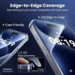 Military-Grade Tempered Glass Screen Protector Compatible for iphone 15/iphone 16 with Edge to Edge Coverage and Easy Self Installation kit - Image 5