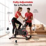 SPARNOD FITNESS SSB-08 Spin Bike Exercise Cycle for Home Gym with 8kg Flywheel, LED Display, Adjustable Resistance, Silent Belt Drive, 4-way Adjustable Cushioned Seat and 2-way Handlebar, Max User Weight 120 Kg - Image 6