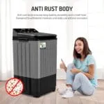 VW 8.5 kg semiautomatic Top Load Washer Only with Powerful Wash, V8 Supreme Wash, Black/Grey - Image 8