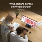 Samsung 24"(60.5 cm) Flat IPS Monitor|IPS Panel|FHD 1920 x 1080|100 Hz|New Super Slim Design|Ports-HDMI,VGA|Tilt Stand Feature -2˚ to 21˚|Game Mode|Eye Saver Mode|Wall Mountable|LS24D300GAWXXL|Black - Image 3