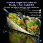 Military-Grade Tempered Glass Screen Protector Compatible for iphone 15/iphone 16 with Edge to Edge Coverage and Easy Self Installation kit - Image 3