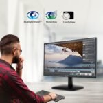 Acer EK220Q E3 abi 21.5 Inch IPS FullHD (1920x1080)Backlit LED LCD Monitor I 1MS VRB, 100Hz Refresh I 250 Nits I 99% SRGB I HDMI & VGA Ports with HDMI Cable I AMD FreeSync I Eye Care Features (Black) - Image 4
