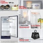 LG 185 L, 4 Star, Smart Inverter, Direct Cool Single Door Refrigerator (GLD1945ZOBE, Blue Euphoria, Base stand with Drawer) - Image 4