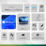 Acer SmartChoice Aspire Lite, AMD Ryzen 5-5625U Processor, 16 GB/512 GB, Full HD, 15.6"/39.62 cm, Windows 11 Home, Steel Gray, 1.59 kg, AL15-41, Metal Body, Thin and Light Laptop - Image 2