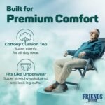 Friends Premium Adult Diaper M Size Pants | 30 Count (Medium) | Waist 25 – 48 inch |12 Hrs Protection | Leakproof | Quick & Even Absorption | Unisex| Wetness Indicator | Odour Lock | Superior Softness | Elastic Waist & Anti-Bacterial Absorbent Core - Image 4