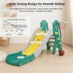 Amazon Brand – Solimo Unicorn 2-in-1 Kids Slide with Basketball Hoop & Ball | Large | Indoor & Outdoor | Safe for Boys & Girls | Age 2-5 Years | Easy Assembly | Multicolor - Image 3
