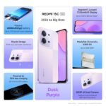 REDMI 15C 5G Dusk Purple 6GB + 128GB | Royale Design | Massive 6000mAh Battery | Segment's Largest 17.53cm Display Up to 120Hz | MediaTek Dimensity 6300 | 33W Fast Charging | 50MP AI Dual Camera - Image 3