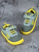 Liberty Lucy & Luke Green & Grey Casual Shoes for Kids - Canvas Slip-On - Image 2