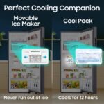 Samsung 236 L, 3 Star, Convertible, Digital Inverter Frost Free Double Door Refrigerator (RT40H28U3THL, Silver, Refined Inox, 2026 Model) - Image 10
