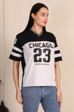 BLACKSTEP Women Oversized Cotton Jersey Tshirt | Loose Fit Streetwear Casual Top | Drop Shoulder Longline T Shirt for Girls College Wear Travel Gym Daily Outfit - Image 4
