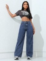 London Hills Women's Relaxed Fit High Rise Jeans || Woman Jean's || Women Baggy Jeans || Jean's for Womens || Loose Jean for Women's || Oversized Woman baggys - Image 2
