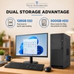Core i5 Desktop Computer Set with 8GB RAM, 128GB SSD, 500GB HDD, 19 Inch Monitor, Keyboard & Mouse - Image 5
