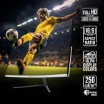 ZEBRONICS AC32FHD LED Curved 75Hz 80Cm (32") (81.28 Cm) 1920x1080 Pixels FHD Resolution Monitor with HDMI + VGA Dual Input, Built-in Speaker, Max 250 Nits Brightness, White - Image 5