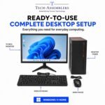 All-in-One Desktop Computer Set with Monitor, Keyboard & Mouse, SSD Ready System, Complete Home & Office PC Setup - Image 3