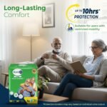 KareIn Classic Adult Diaper Tape M Size, Medium, Waist (76-114 cm 30'-45'), 10 Unit, Long Protection Hour, Unisex, Quick & Even Absorption, Anti-Bacterial, Leakproof, Odour Control, Wetness Indicator - Image 3