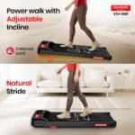 Sparnod Fitness STH-3001 Walking Pad for Home Use, 2.5 HP Motor 1–6 km/h Speed, Manual Incline 2 Levels, LED Display for Time, Distance, Speed & Calories, Compact Treadmill, 90kg Max Weight - Image 2