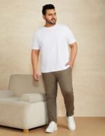 Amazon Brand - Symbol Men's Solid Cotton T Shirt | Round Neck | Half Sleeve | Plain-Regular Fit (Available in Plus Sizes) - Image 5