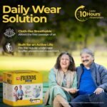 Friends Classic Adult Diaper L Size Pants | 10 Count (Large) | Waist 30 - 56 inch | Aloe Vera | Unisex | Quick & Even Absorption | Long Protection hours | Brief-Like Fit | Odour Lock | Leakproof | Elastic Waist & Anti-Bacterial Absorbent Core - Image 5