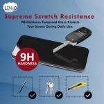 Tempered Glass Screen Protector for iPhone 13/13 Pro/14/16e/17e Edge-to-Edge Full Coverage Case Friendly, Anti Scratch and Bubble free Installation Kit - Black - Image 4