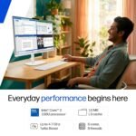 HP OmniStudio All-in-One, Intel Core 3 (i3 14th gen), (8GB DDR5, 512GB SSD) FHD, IPS, Anti-Glare, 23.8''(60.5cm), Win 11, Office 24, Cotton White, 4.98kg, Dual 3 W Speakers, FHD IR Camera, 24-cu0561in - Image 2