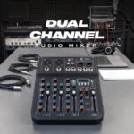 Digimore Professional Audio Mixer with 4 Channel Input | Digital Delay Effect | USB Audio Interface | +48V Phantom Power | Stereo XLR Output | ideal choice for DJs, musicians & event setups (D-254Pro) - Image 3