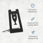 GLORY MEDAL HANGERS Single special Medal Table Top Display Holder (Pack of 3) - Black Metal Glossy Finish | Tabletop Medals Ribbon Rack | Special Medal Hanger for Sports Achievements - Image 7