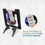 GLORY MEDAL HANGERS Single special Medal Table Top Display Holder (Pack of 3) - Black Metal Glossy Finish | Tabletop Medals Ribbon Rack | Special Medal Hanger for Sports Achievements - Image 5