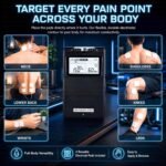 MEDGEARS 8000 TENS/EMS 2 Channel Rechargeable Combo Machine Unit - Massager Stimulator Plus Back Pain Relief And Management- 7 Modes/Backlit LCD/With One Year Warranty, Black - Image 5