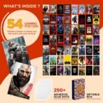 CodersParadise Pack of 54 Gaming Aesthetic Wall Collage Kit Posters - 4 x 6 Inches Posters for Wall Decoration - Glue Dots Included-Cardstock - Image 3