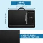 LapGear Home Office Pro Lap Desk with built-in mouse pad - Black Carbon (Fits up to 15.6" Laptops) - Style #91598 - Image 4