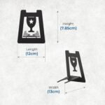 GLORY MEDAL HANGERS Single special Medal Table Top Display Holder (Pack of 3) - Black Metal Glossy Finish | Tabletop Medals Ribbon Rack | Special Medal Hanger for Sports Achievements - Image 6