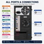 Desktop PC with H81 Motherboard | i5 4th Gen Processor | 8GB DDR3 RAM | 128GB SSD | Cabinet | WiFi | HDMI VGA | USB Ports Prebuilt Computer for Office Business and Billing - Image 4