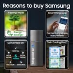 Samsung 350 L, 3 Star, Convertible 5-in-1, Digital Inverter, Frost Free Double Door, WiFi Bespoke AI Refrigerator (RT38HG5A23BXHL, Luxe Black, 2026 Model) - Image 4
