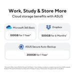 ASUS AiO VM441 (2026), Copilot+PC,Snapdragon X,16GB/512GB,FHD,Touch Screen,23.8"(60.45cm),Win 11,M365 Basic(1Y),Office 24,White,5.47 kg,VM441QA-TWAP001WS,Wireless Keyboard & Mouse,AI PC with 45 Tops - Image 10