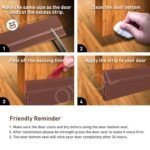 OVIOL Door Bottom Sealing Strip Self-Adhesive Under Gap Filler Rubber Dust Stopper for Home Door Gap Sealing Strip Cockroach Insects Bugs Draft Stopper Waterproof (1 MTR Pack of 3, Brown) - Image 3