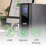 APC Back-UPS Pro BR1000G-IN 1000VA / 600W Premium UPS | Backup for Editing Setup, Workstation & Home Office | LCD Display | 6 Backup Outlets | 2 Year Warranty - Image 5