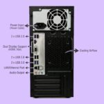 Desktop Computer Set with i5-3470, 16GB RAM, 512GB SSD, 19-inch Monitor, Keyboard, Mouse, WiFi Dongle, Speakers, Windows 10, Black - Image 3