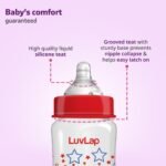 LuvLap Anti-Colic Wide Neck Natura Flo Baby Feeding Bottle, 150ml (Pack of 2), New Born/Infants/Toddler Upto 3 Years, Stars, BPA Free - Image 3